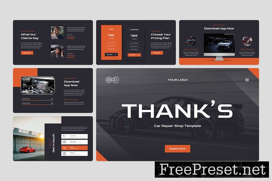 Garage - Car Repair Shop Keynote Template