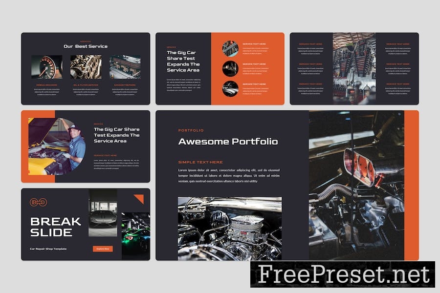 Garage - Car Repair Shop Keynote Template