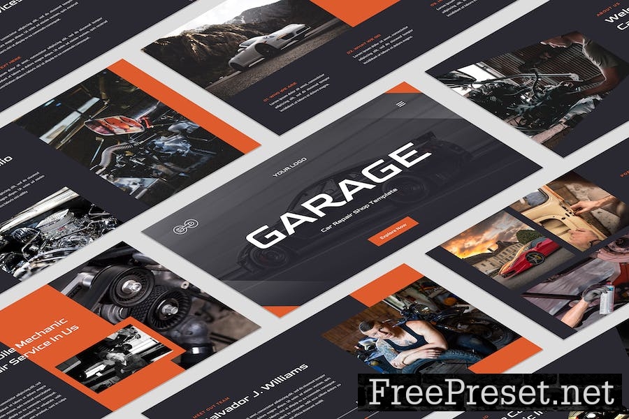 Garage - Car Repair Shop Keynote Template