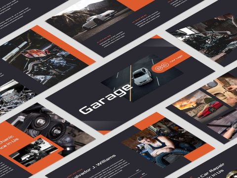 Garage - Car Repair Shop PowerPoint Template YPACHPR