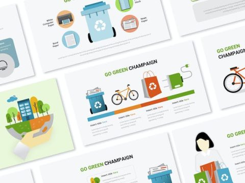 Go-Green Campaign Infographic Google Slides