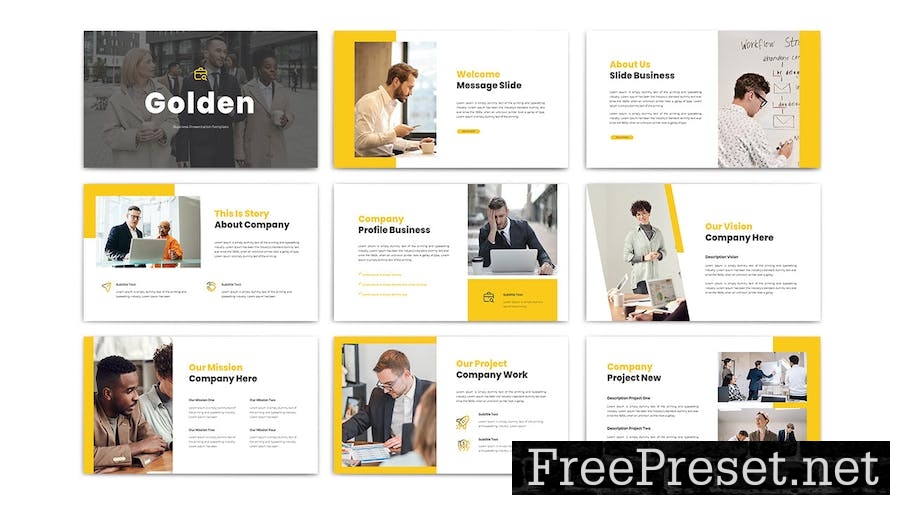 GOLDEN Business Keynote Template