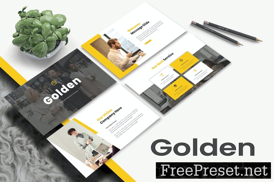 GOLDEN Business Keynote Template