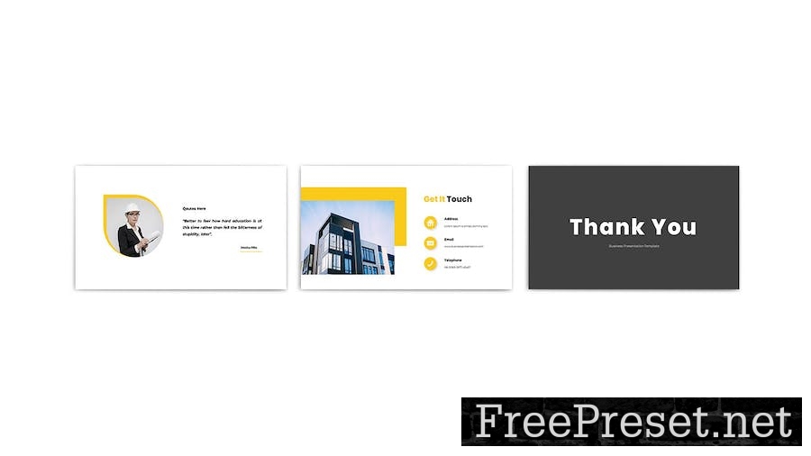 GOLDEN Business Powerpoint Template CE7YMK8