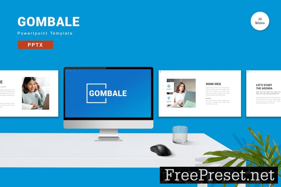 Gombale - Powerpoint Template J68MV2Z