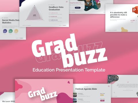 Gradbuzz Education Creative PowerPoint Template W9NPYVH