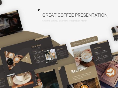 Great Coffee - Google Slide Template