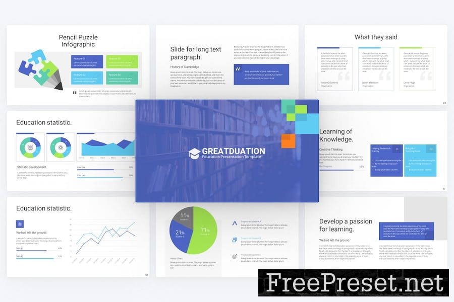 Greatduation Education PowerPoint Template PVJ9MVL