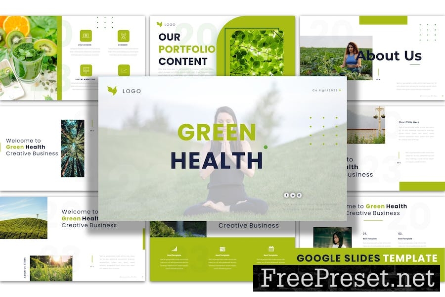 Green Health - Google Slides Presentation Template