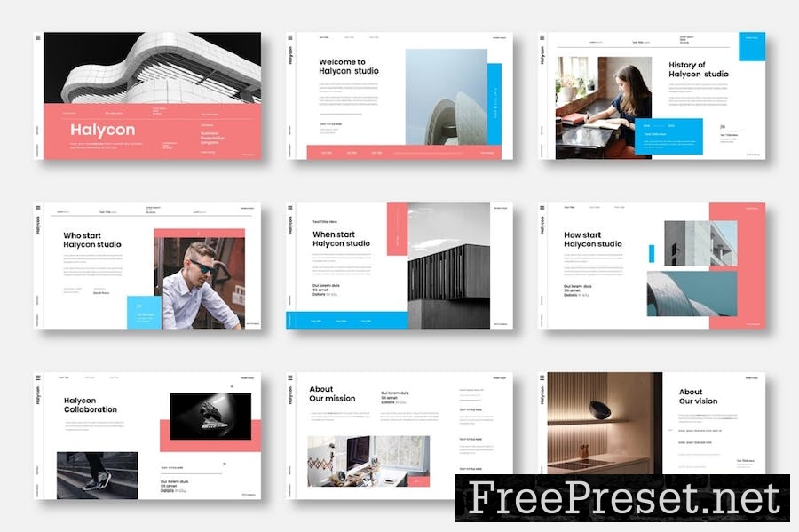 Halycon – Business PowerPoint Template TQ8JKWE