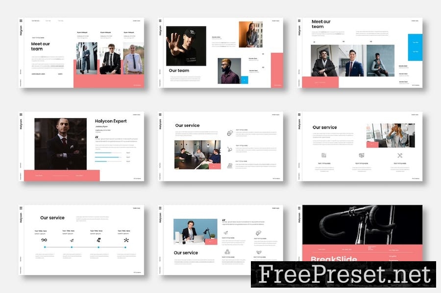 Halycon – Business PowerPoint Template TQ8JKWE