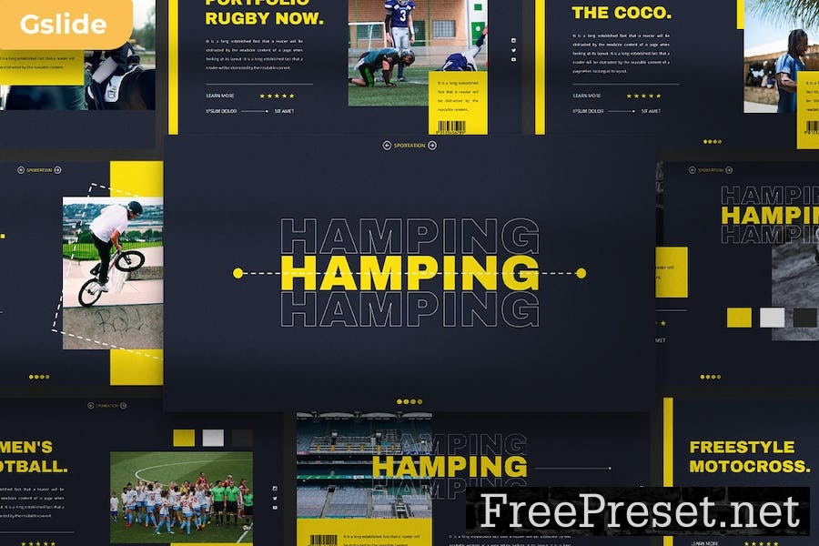 Hamping - Sport Google Slide Presentation Template