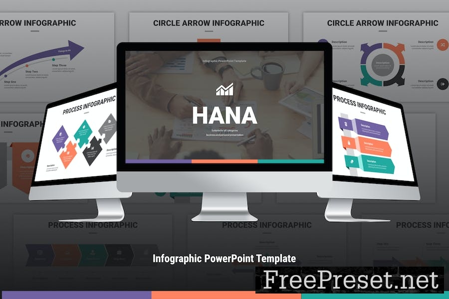 Hana - Arrow Infographic PowerPoint Template AFYNSHD