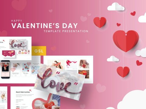 Happy Valentine - Romantic Google Slides Template