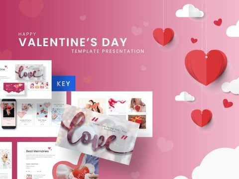 Happy Valentine - Romantic Keynote Template 7V2HSFH