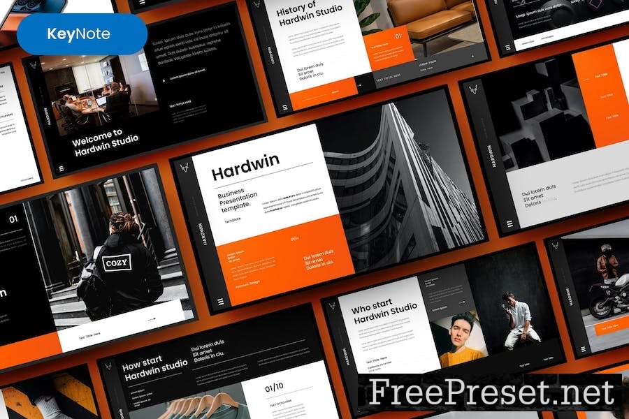 Hardwin – Business Keynote Template RQJTGZR