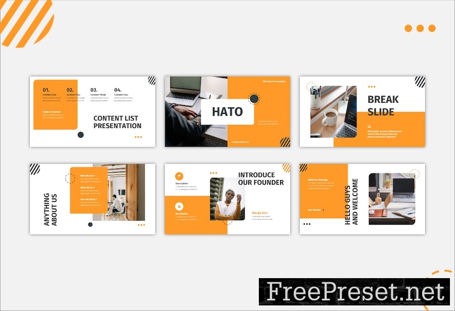 Hato - Pitch Deck PowerPoint Template N6NEV2V