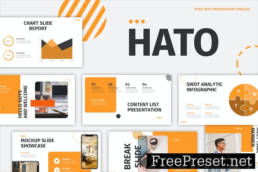 Hato - Pitch Deck PowerPoint Template N6NEV2V