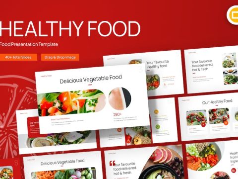 Healthy Food Creative Google Slides Template WC8HZXG