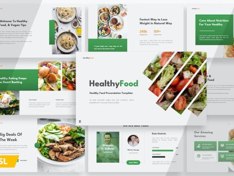 Healthy Food - Google Slide Template 6QKKMPK