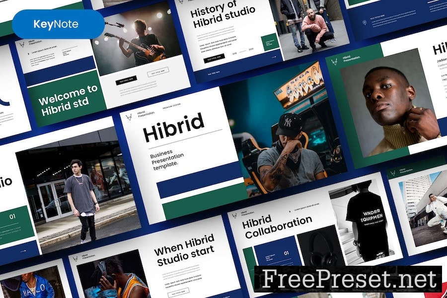 Hibrid – Business Keynote Template DXR4ARQ