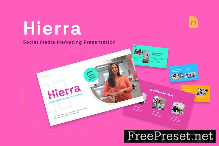 Hierra - Social Media Marketing Google Slides