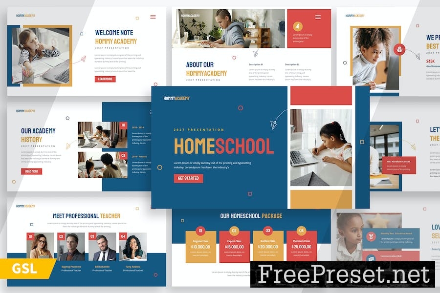 Homeschooling - Google Slide Template 6ZFDP2H