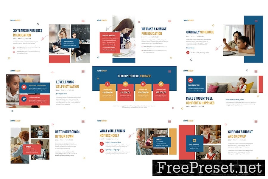 Homeschooling - Powerpoint Template 7XB83AW