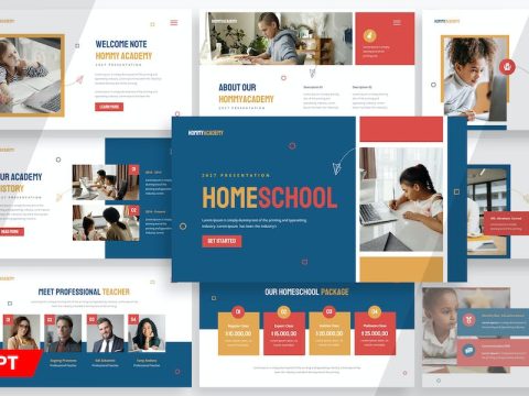 Homeschooling - Powerpoint Template 7XB83AW