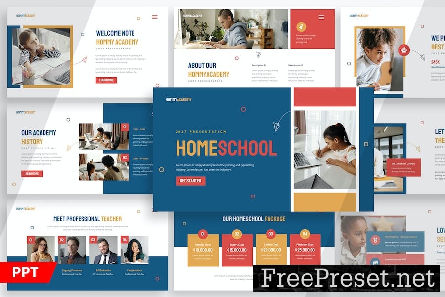 Homeschooling - Powerpoint Template 7XB83AW