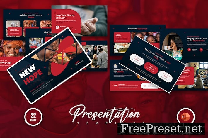 Hope Charity PowerPoint Presentation Template