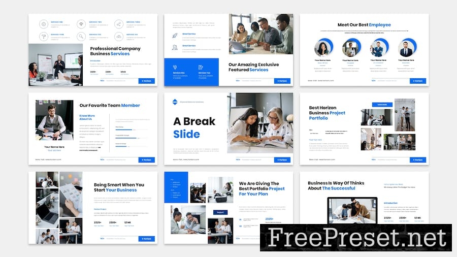Horizon - Business Presentation Google Slide Templ