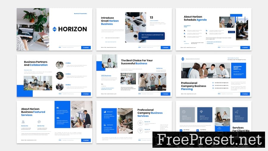 Horizon - Business Presentation Google Slide Templ