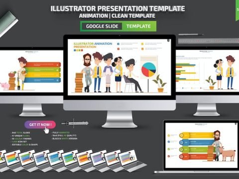 Illustrator Google Slides Presentation Templates