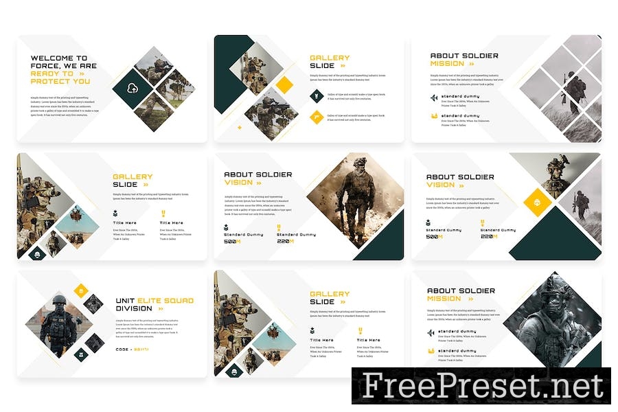 Infantry Military - Powerpoint Template PNDDLXK