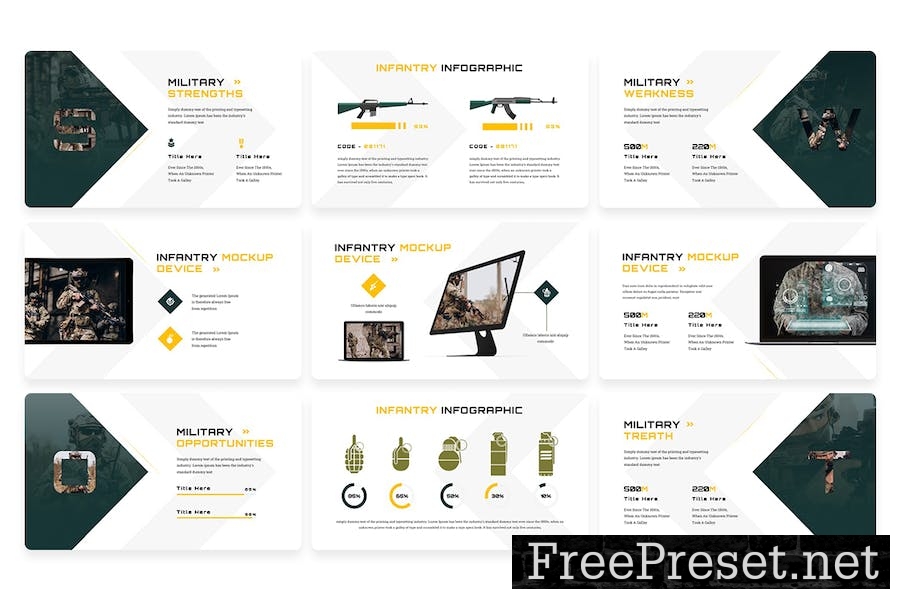 Infantry Military - Powerpoint Template PNDDLXK