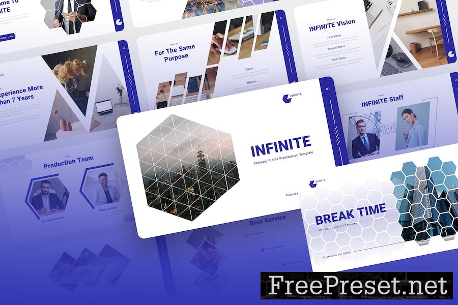 Infinite - Company Profile PowerPoint Template NULCLCB