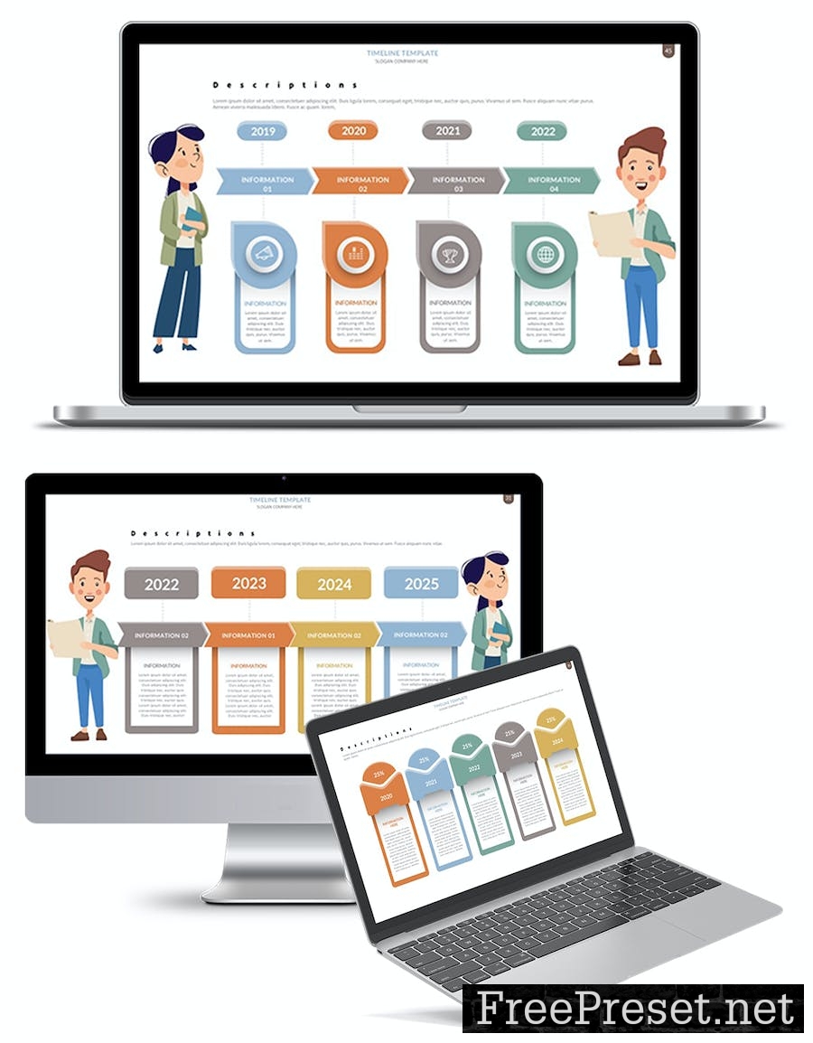 Infographic Google Slides Templates AKVLKAB