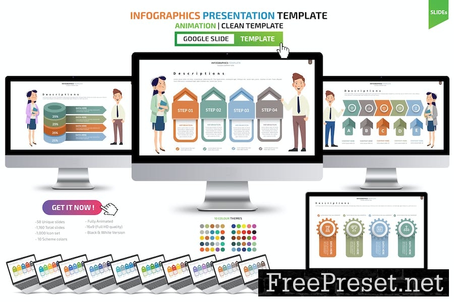 Infographics Google Slides Presentation Templates FPVVNE3