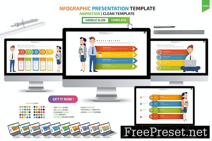 Infographics Google Slides Presentation Templates LTAMB8A