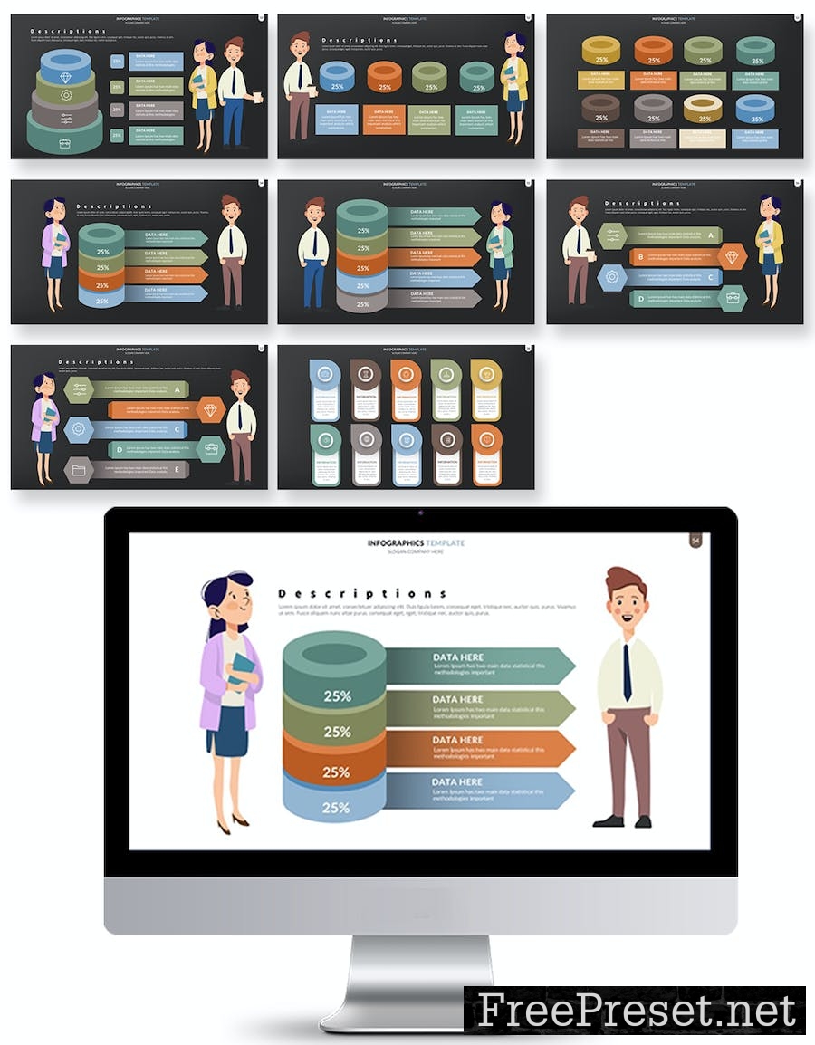 Infographics Google Slides Presentation Templates U2A86KV