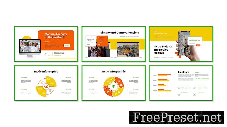 Instic Education Presentation PowerPoint Template 5CMJHWL