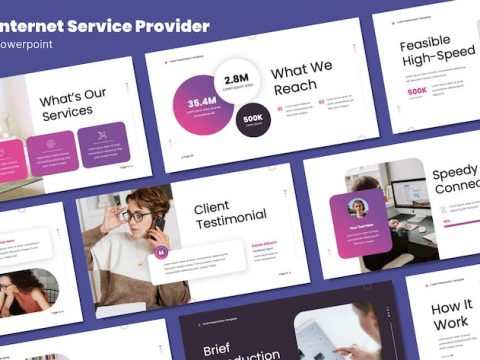 Internet Service Provider - Powerpoint Template 2JJG63R