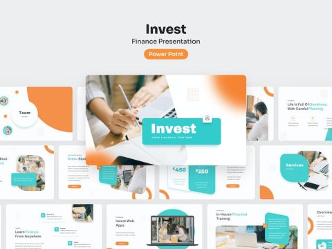 Invest - Finance PowerPoint Presentation 49P2X8P