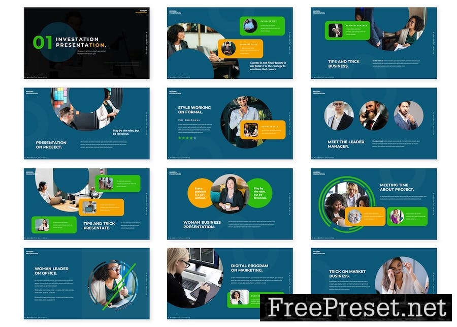 Investation Presentation Template HX34E9Q