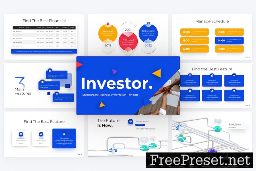 Investor Business PowerPoint Template ZEHWV4N