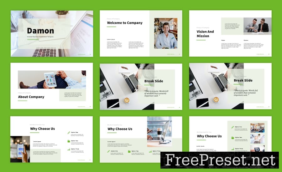 Investor Business Powerpoint Templates F7FKMVF