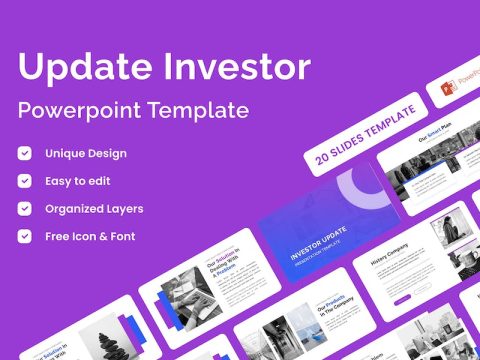 Investor Update Presentation Template - Powerpoint K9ZTEW8