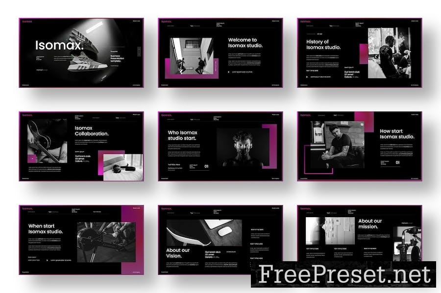 Isomax – Business PowerPoint Template KGGVLHF