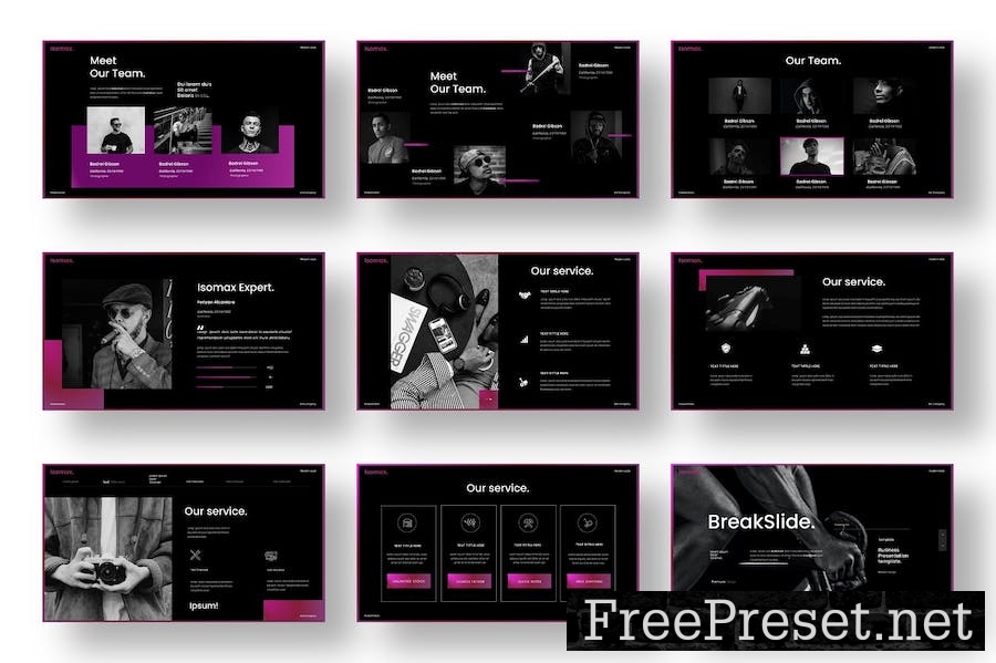 Isomax – Business PowerPoint Template KGGVLHF